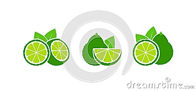 Bergamot logo. Isolated bergamot on white background Vector Illustration